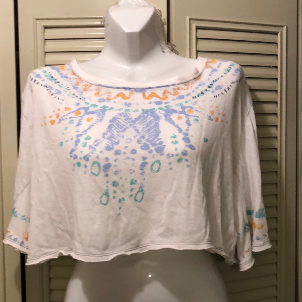 Free people oversized crop sweatshirt - s
